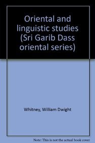 Oriental and linguistic studies (Sri Garib Dass oriental series) - Retail Maharaj