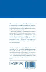 Introduction to Theoretical Linguistics