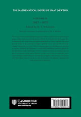The Mathematical Papers of Isaac Newton: Volume 2, 1667-1670 (The Mathematical Papers of Sir Isaac Newton)