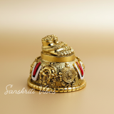 Lord Venkateswara Swami Tirupati Balaji Vishnu Charan Paduka with Shankh Chakra Tilak | Divine Paduka for Pooja Room, Home Temple & Car Dashboard