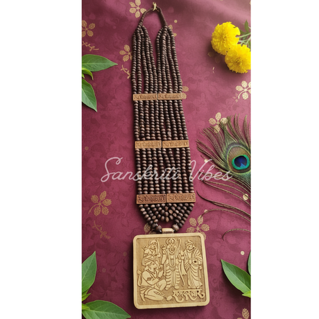 Ramdarbar Panch Tulsi Mala – Sacred Necklace for Devotional Chanting and Prayer - Retail Maharaj