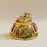 Lord Venkateswara Swami Tirupati Balaji Vishnu Charan Paduka with Shankh Chakra Tilak | Divine Paduka for Pooja Room, Home Temple & Car Dashboard