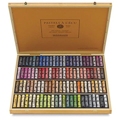 Sennelier Extra Soft Pastel Set of 100 – Portrait in Wooden Box - Retail Maharaj