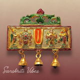 Tirupati Balaji Shankh Chakra Tilak Symbol with Hanuman Ji & Garud Statue | Decorative Wall & Door Hanging for Home Temple & Entrance