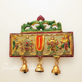 Tirupati Balaji Shankh Chakra Tilak Symbol with Hanuman Ji & Garud Statue | Decorative Wall & Door Hanging for Home Temple & Entrance
