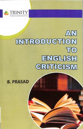 An Introduction To English Criticism - Retail Maharaj