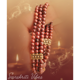 Multi Layer Red Sandalwood Bead Bracelet Adjustable Trendy Classic Spiritual Healing Bracelet for Men and Women