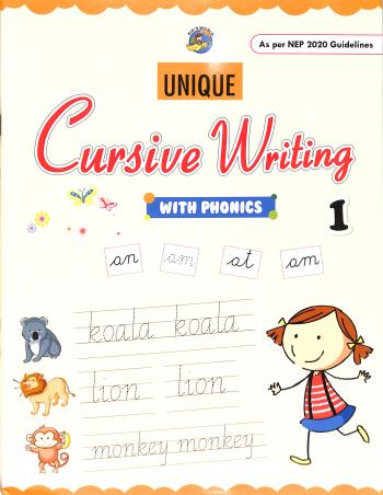 Unique Cursive Writing With Phonics 1 (NEP 2020) - Retail Maharaj