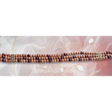 Three Layer Pure White and Red Sandalwood Bracelet Natural Chandan Healing Bracelet for Men and Women Adjustable Fashion Spiritual Bracelet