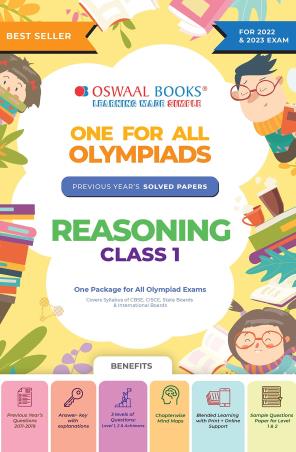 Oswaal One For All Olympiads Reasoning Class 1 - Retail Maharaj