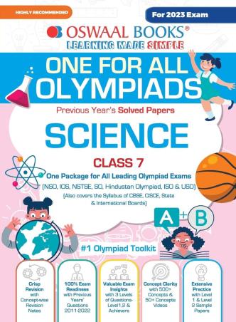 Oswaal One For All Olympiads Science Class 7 - Retail Maharaj