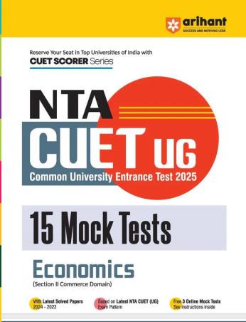 NTA CUET UG 15 Mock Tests Economics - Retail Maharaj