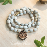 Krishna Pyari Vaijanti Beads Mala with Tulsi Locket for Neck Spiritual Mala for Shri Krishna Devotees 20 Inch