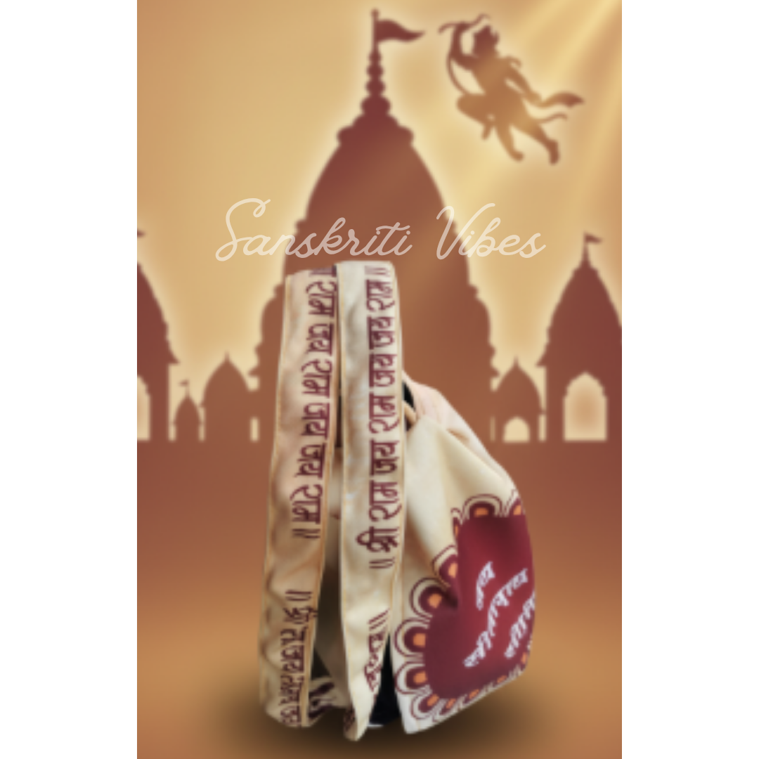 Shri Ram Bhakt Hanuman Ji Digital Japa Jholi Bag Premium Electronic Chanting Counter for Meditation and Mantra Jaap