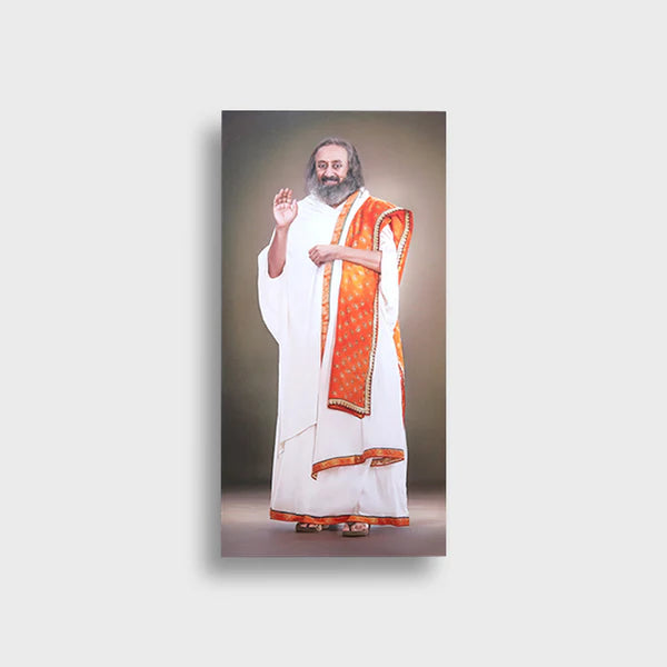 Premium Photo Print 30 x 60 inch of Gurudev Sri Sri Ravi Shankar – High-Resolution Spiritual Wall Art for Home & Office