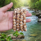 Neem Wood Prabhu Ram Carved Bracelet Pack of 4 Spiritual Protection Bracelet for Daily Wear