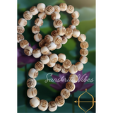 Neem Wood Prabhu Ram Carved Bracelet Pack of 4 Spiritual Protection Bracelet for Daily Wear
