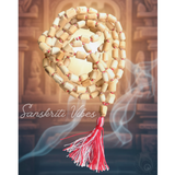ISKCON Fine Quality Neem Wood Japa Mala Barrel Beads Premium 108+1 Rosary for Chanting and Meditation