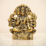 Metal Panchmukhi Hanuman Ji Murti Bajrangbali Idol Door Entrance Statue for Home Decor Gifting Protection from Evil Eye - Sanskriti Vibes