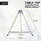 Brustro Aluminum Tabletop Easel – Tri-Pod Design with Rubber Feet, Holds Canvas up to 20” - Retail Maharaj