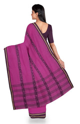 Santipuri Cotton Saree – Magenta - Retail Maharaj