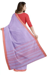 Santipuri Cotton Saree – Mauve - Retail Maharaj