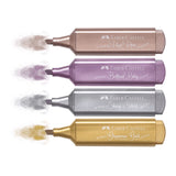 Faber Castell Metallic Glitter Highlighter Pens Set of 4