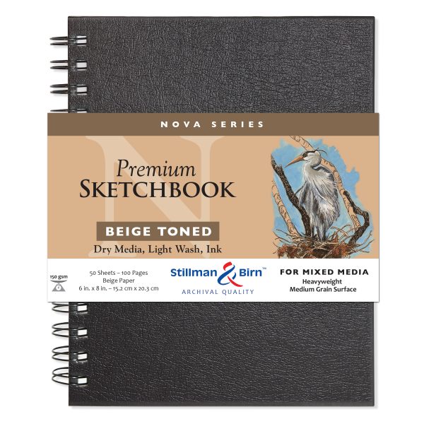 Stillman and Birn Nova Series Beige Sketchbook for Dry Media Ink and Light Wash