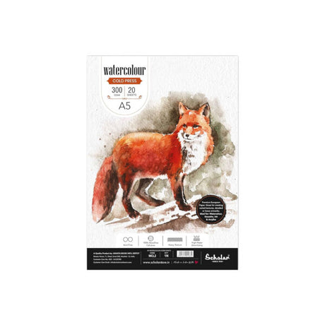 Scholar Watercolour Cold Pressed Paper Cut Packs 300 GSM Rough Texture - Retail Maharaj