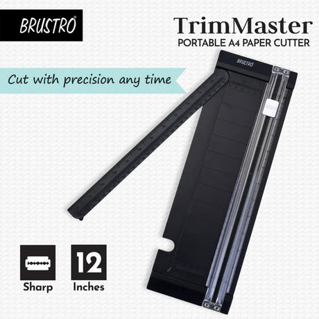 Brustro Trim Master Portable A4 Paper Cutter 12 Inches - Retail Maharaj