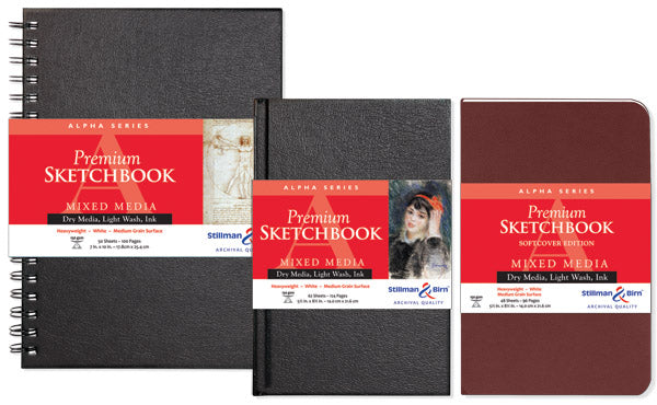 Stillman and Birn Alpha Series White Sketchbook for Dry Media Ink and Light Wash