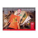 Royal Talens Toned Colour Mix Warm & Cold Paper Pad 180gsm – 50 Sheets - Retail Maharaj