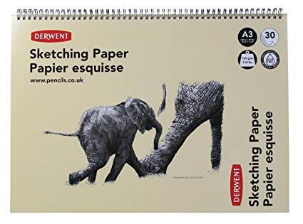Derwent Sketch Pad Wire Bound Drawing Paper 165 GSM