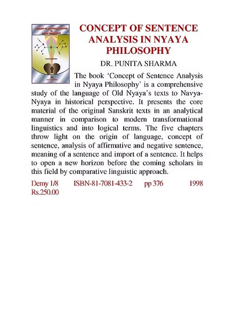 CONCEPT OF SENTENCE ANALYSIS IN NYAYA PHILOSOPHY - Retail Maharaj
