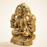 Metal Panchmukhi Hanuman Ji Murti Bajrangbali Idol Door Entrance Statue for Home Decor Gifting Protection from Evil Eye - Sanskriti Vibes