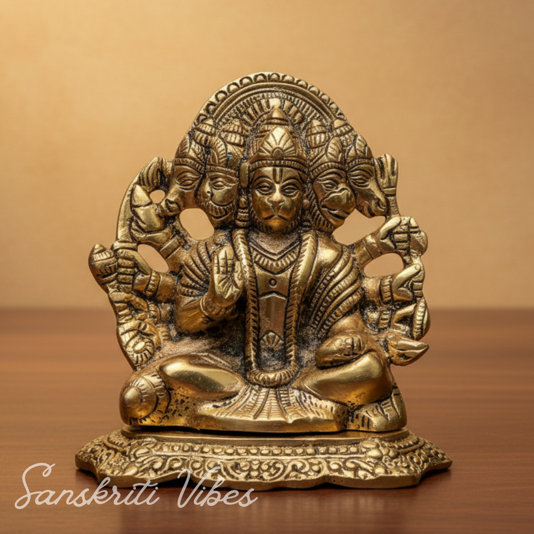 Hanuman Ji Metal Statue Decorative Showpiece - Sanskriti Vibes