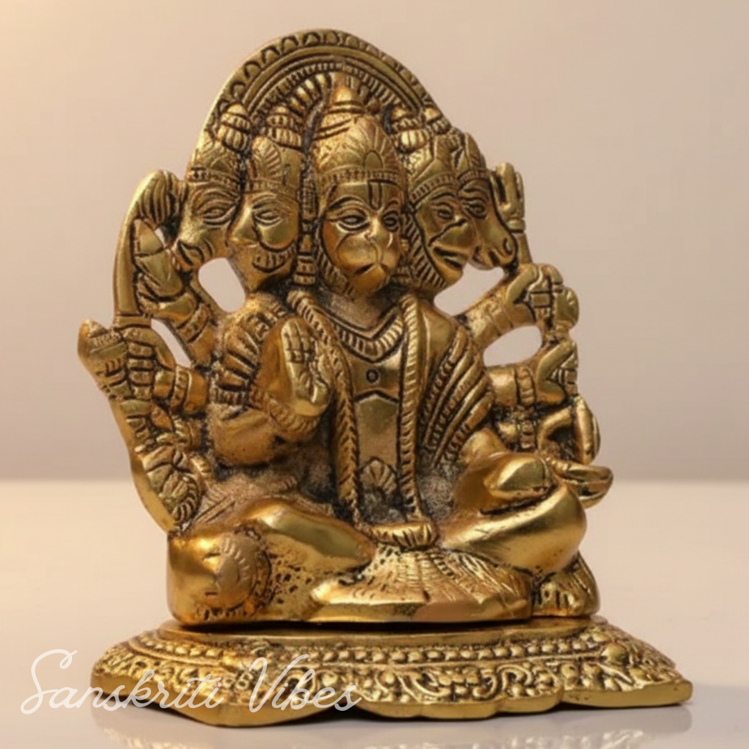Hanuman Ji Metal Statue Decorative Showpiece - Sanskriti Vibes