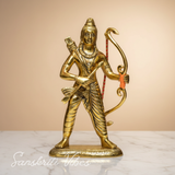Metal Lord Shri Ram Ji Statue for Pooja Room Mandir Temple Little Ram Murti Religious Idol for Home Office Decor - Retail Maharaj