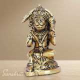 Hanuman Ji Metal Statue Decorative Showpiece