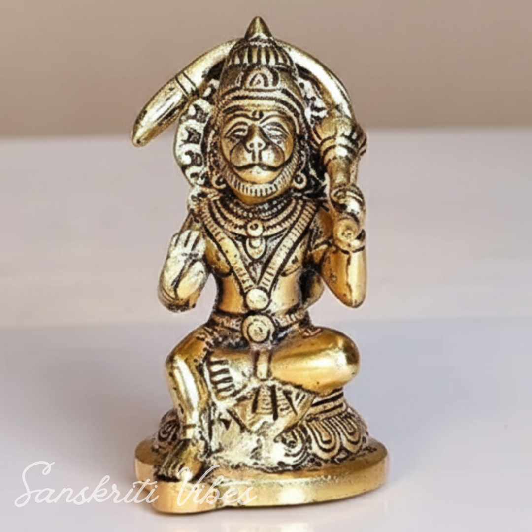 Hanuman Ji Metal Statue Decorative Showpiece
