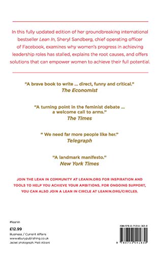 Lean In: Women, Work, and the Will to Lead [Paperback] Sandberg, Sheryl - Retail Maharaj