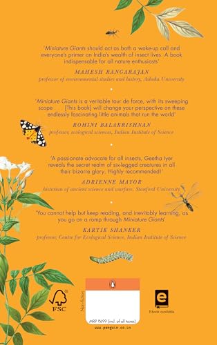 Miniature Giants: Insect Stories Beyond The Ordinary | Entomology, Ecology & Conservation Explained Through Engaging Real Stories by Geetha Iyer - Retail Maharaj
