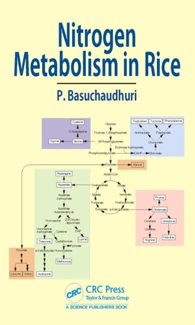 Nitrogen Metabolism in Rice [Hardcover] Basuchaudhuri, Pranab