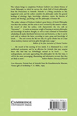A History of Greek Philosophy: Volume 6, Aristotle: An Encounter