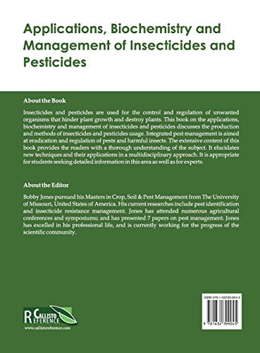 Applications, Biochemistry and Management of Insecticides and Pesticides