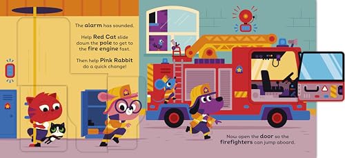 Red Cat the Firefighter: With chunky lift-the-flaps