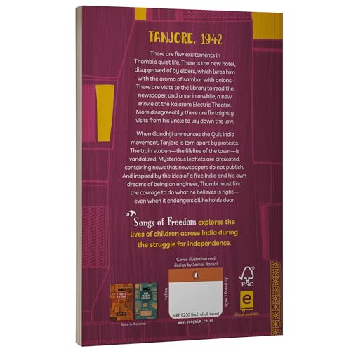The Train to Tanjore (Songs of Freedom Series): A Tale of Tamil Nadu During the Quit India Movement | Middle Grade Historical Fiction | Ages 10+ - Retail Maharaj