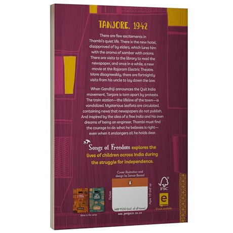 The Train to Tanjore (Songs of Freedom Series): A Tale of Tamil Nadu During the Quit India Movement | Middle Grade Historical Fiction | Ages 10+ - Retail Maharaj
