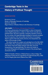 John Austin the Province of Jurisprudence Determined (Cambridge Texts in the History of Political Thought)