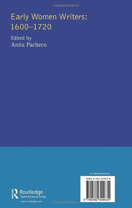 Early Women Writers: 1600 - 1720 (Longman Critical Readers) - Retail Maharaj